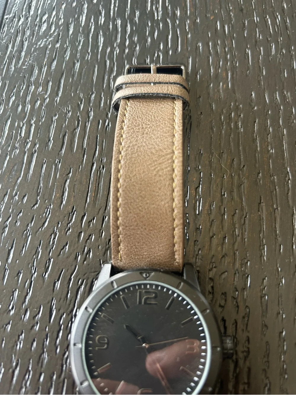Watch with Leather Strap